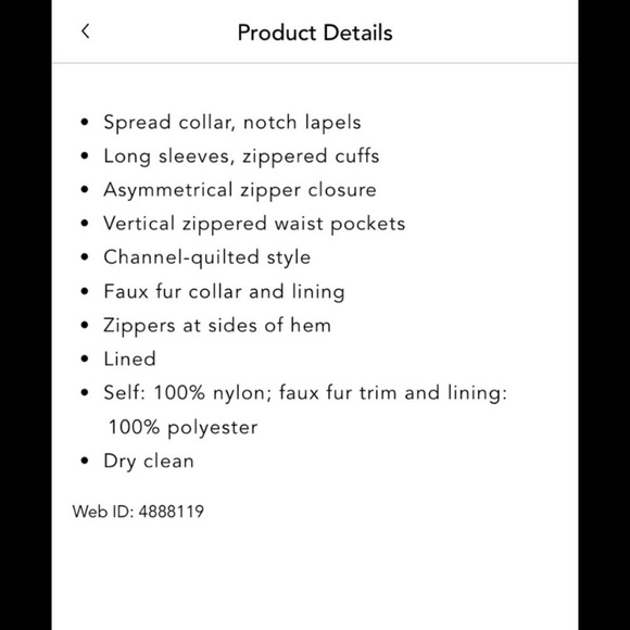 NWT GENERATION LOVE Avila faux fur combo puffer jacket vegan leather moto coat - Picture 9 of 16